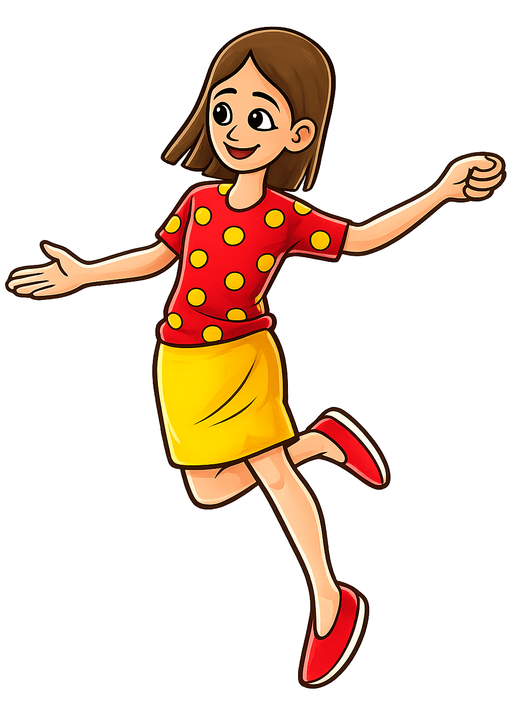 A cheerful girl who reads with The Wize Whispers